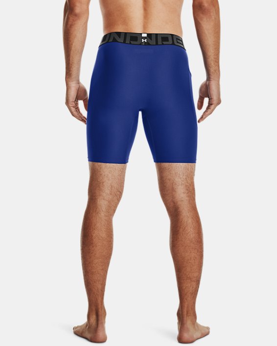 Men's HeatGear® Armour Compression Shorts, Blue, pdpMainDesktop image number 1